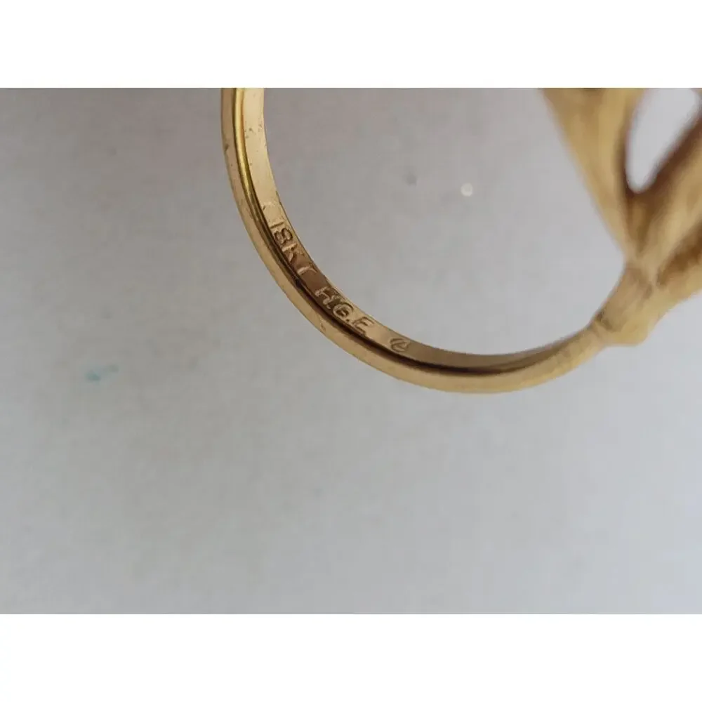 Vintage 1907 Penny Ring 18K GE Gold Electroplated Band | Sz 8.75 - Picture 7 of 7